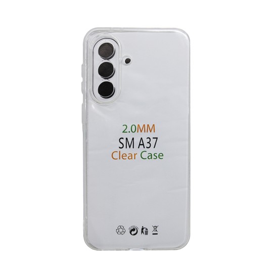 Capa de Silicone Macio com Moldura de Câmera para Samsung Galaxy A37 Transparente